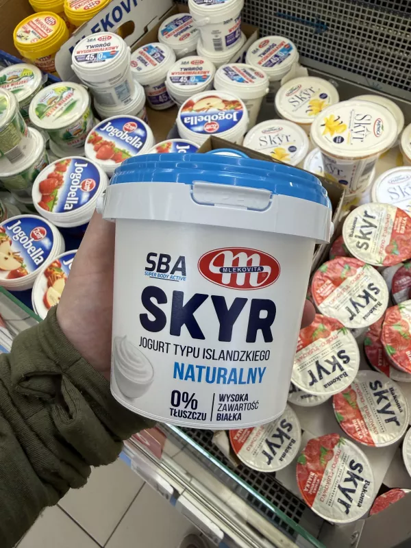 Mlekovita SBA Super Body Active Skyr naturalny 0% tłuszczu | 500g