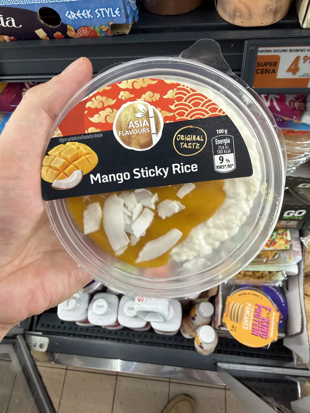 Asia Flavours Mango Sticky Rice Ryż kokosowy z pastą z białą czekoladą i sosem mango | 200g