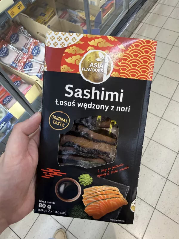 Asia Flavours Sashimi łosoś wędzony z nori | 80g