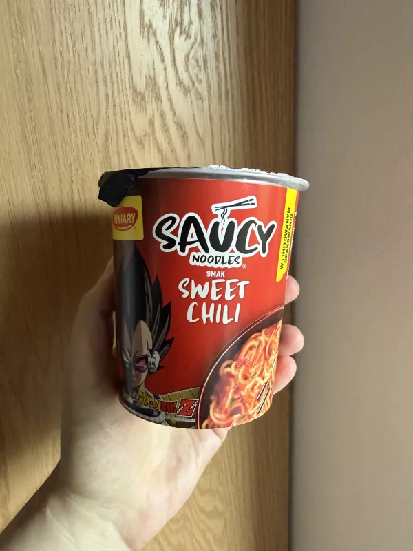 Winiary Saucy Noodles smak Sweet Chili Dragon Ball Z | 75g
