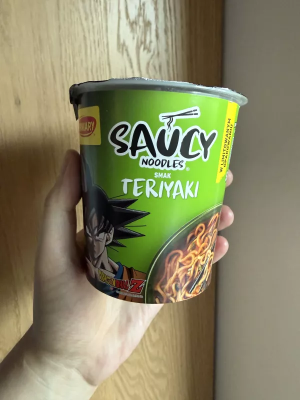 Winiary Saucy Noodles smak Teriyaki Dragon Ball Z | 75g
