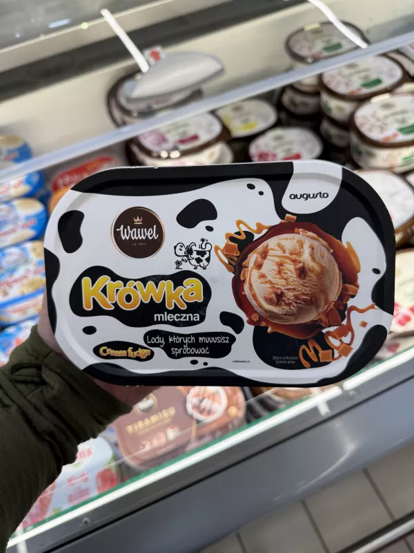 Augusto Wawel Krówka Mleczna lody o smaku toffi | 900ml / 510g