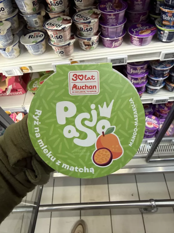 Pasjo Ryż na mleku z matchą Mango-Marakuja | 135g