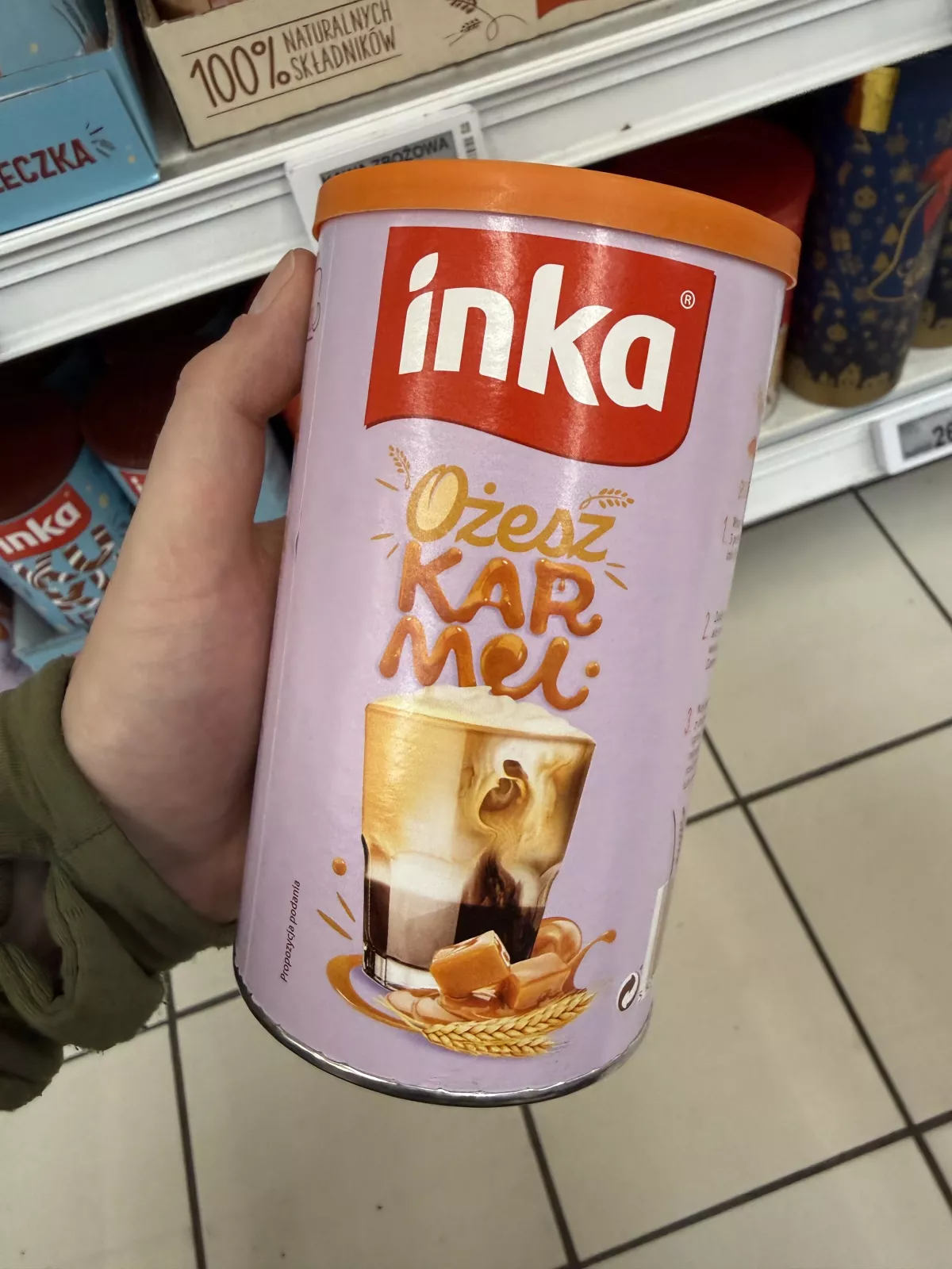 Inka Ożeszkarmel kawa zbożowa z karmelem o smaku orzeszków ziemnych | 120g