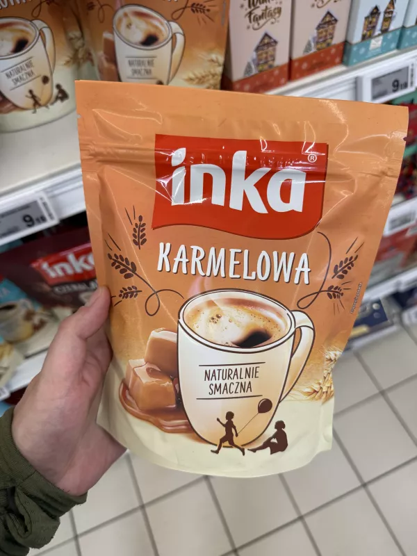 Inka Karmelowa rozpuszczalna kawa zbożowa z karmelem | 200g