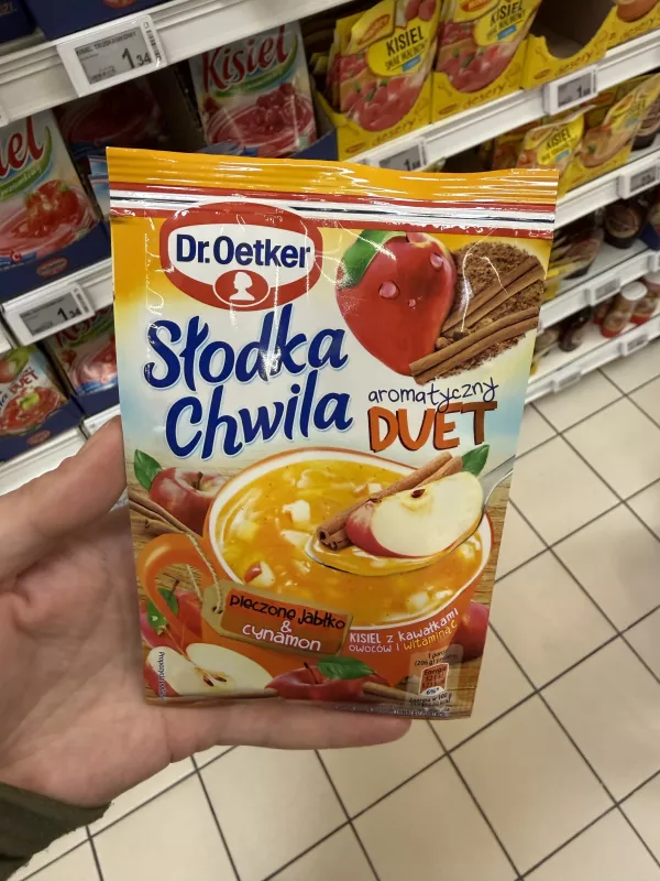 Dr. Oetker Słodka Chwila Kisiel aromatyczny Duet pieczone jabłko & cynamon | 31,5g
