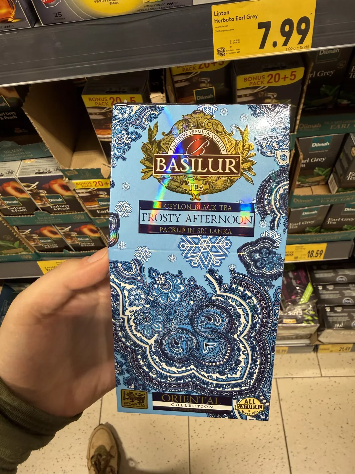 Basilur Frosty Afternoon herbata czarna cejlońska z marakują i pomarańczą | 100g