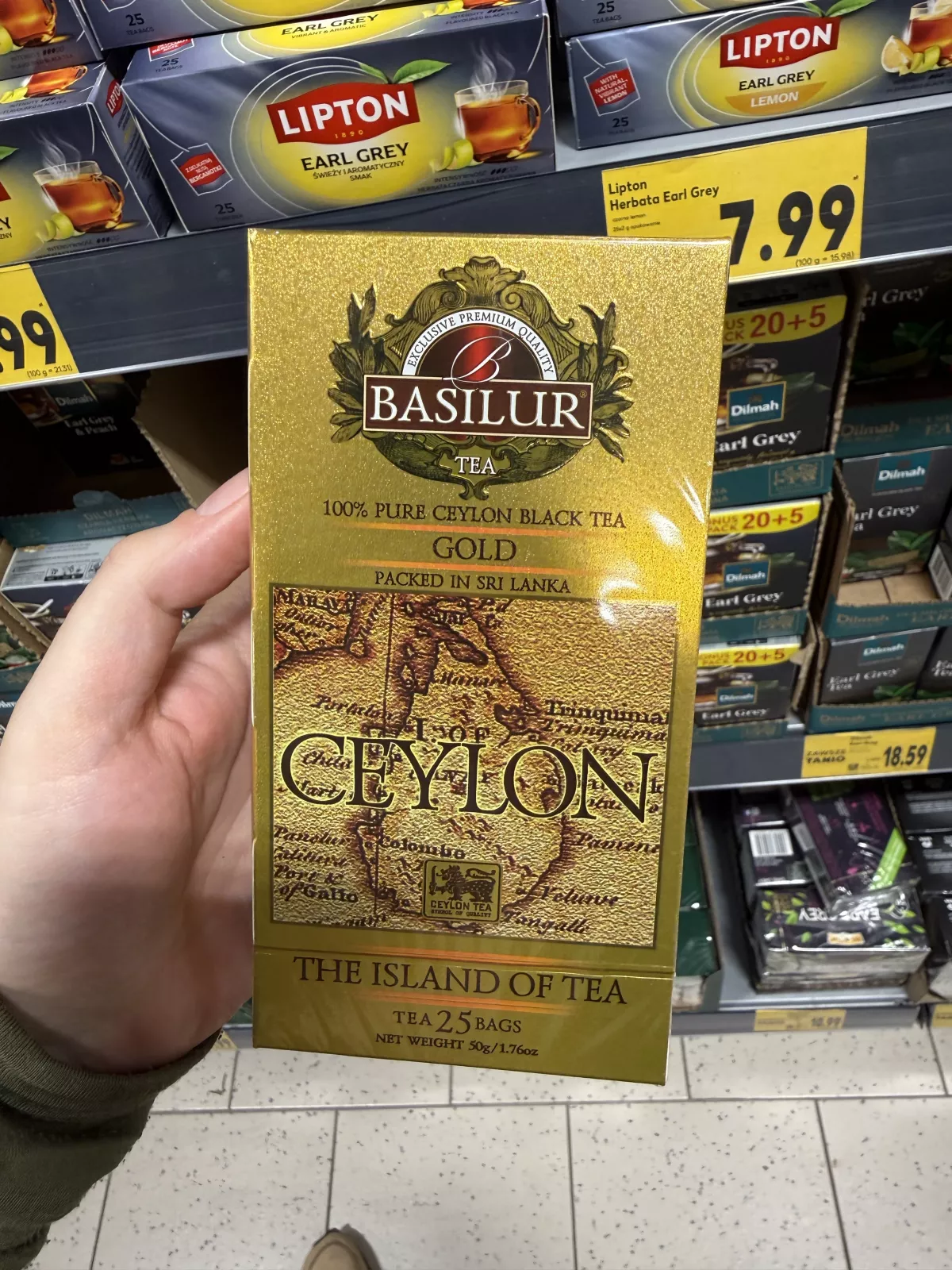 Basilur Gold herbata czarna cejlońska 25 torebek | 50g