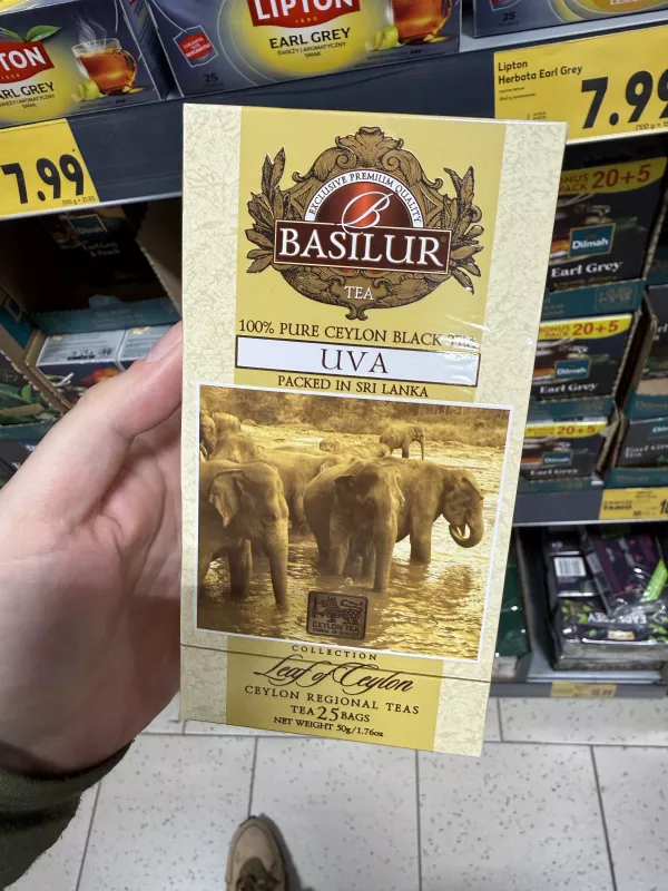 Basilur Leaf of Ceylon Uva herbata czarna cejlońska ekspresowa | 50g