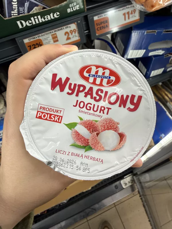 Mlekovita Wypasiony jogurt śmietankowy liczi z białą herbatą | 200g