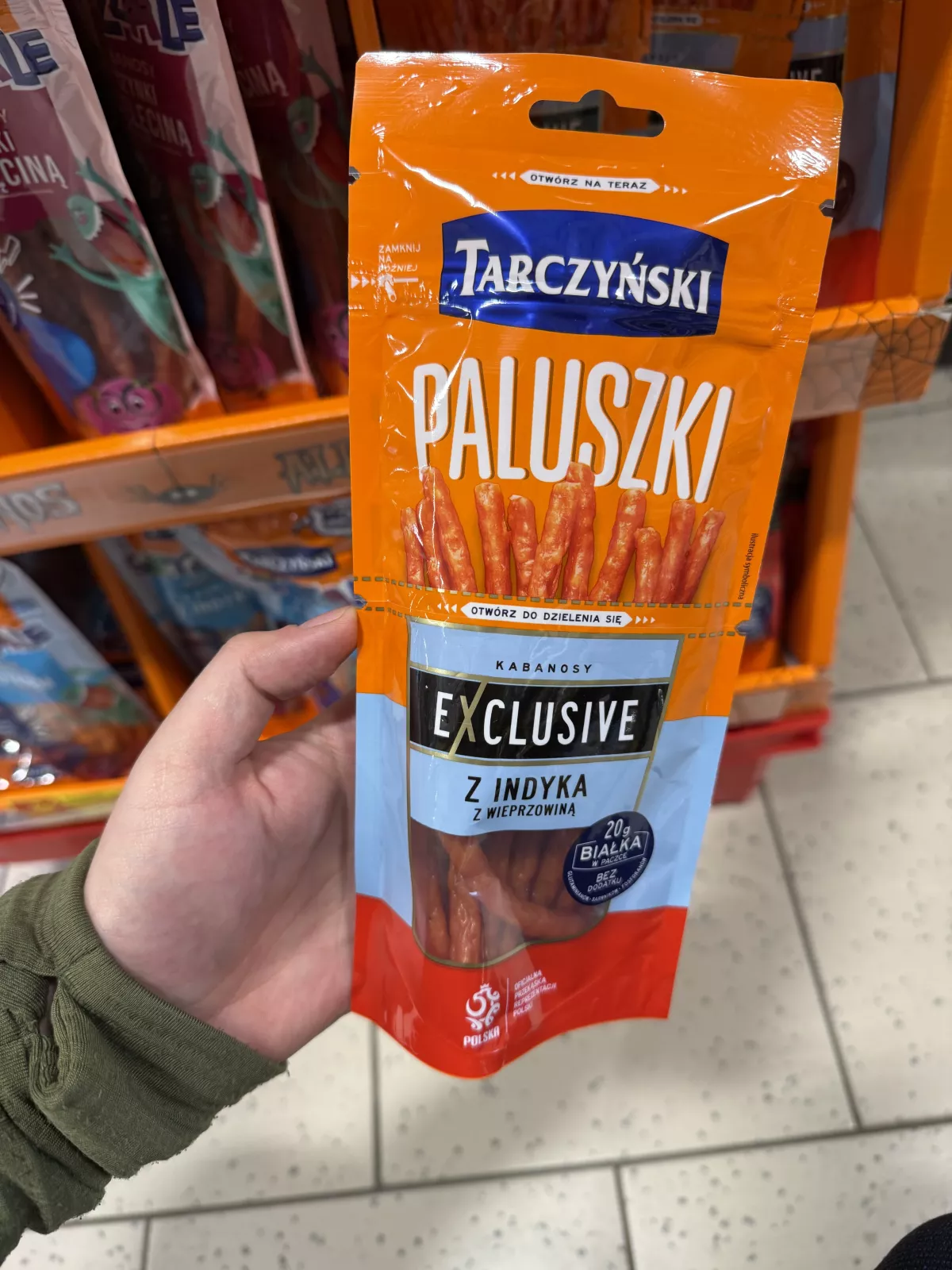 Tarczyński Kabanosy Exclusive Paluszki z indyka z wieprzowiną | 80g