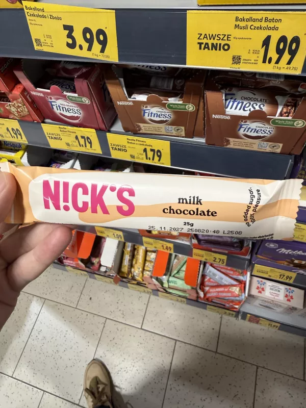 Nick’s Milk Chocolate czekolada mleczna | 25g