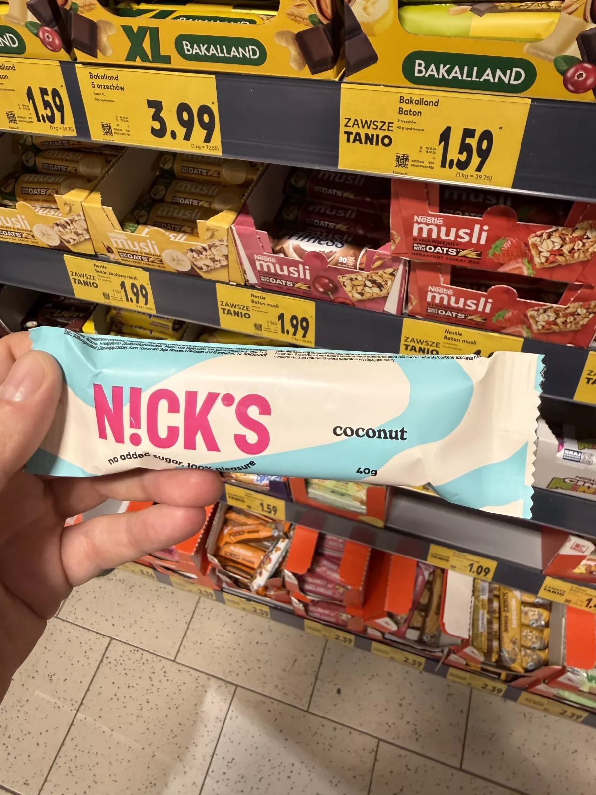 Nick’s Coconut baton kokosowy | 40g