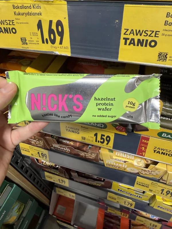 Nick’s Hazelnut Protein Wafer (10g protein) | 40g