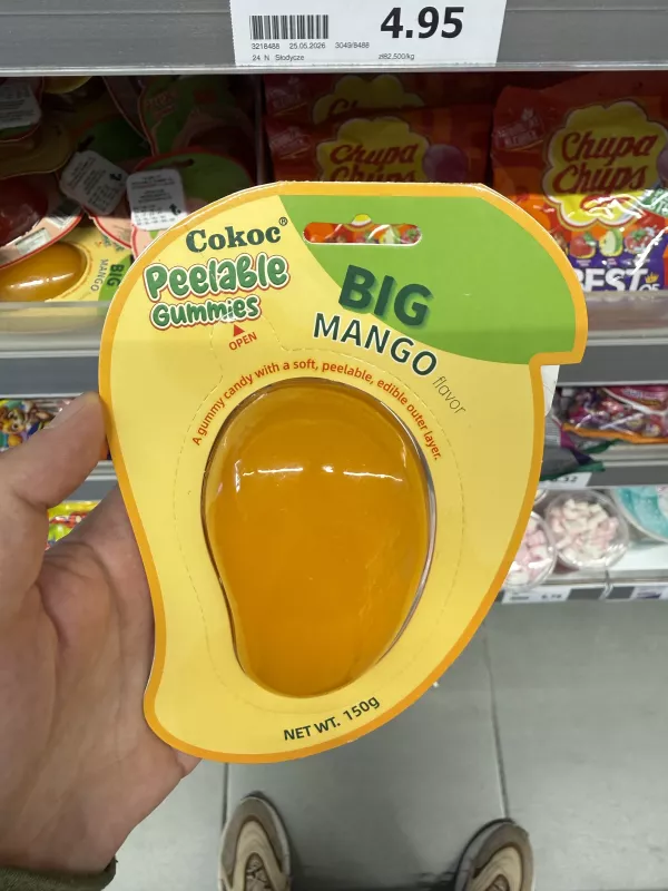 Cokoc Peelable Gummies Big Mango / Żelki do obierania o smaku mango | 150g