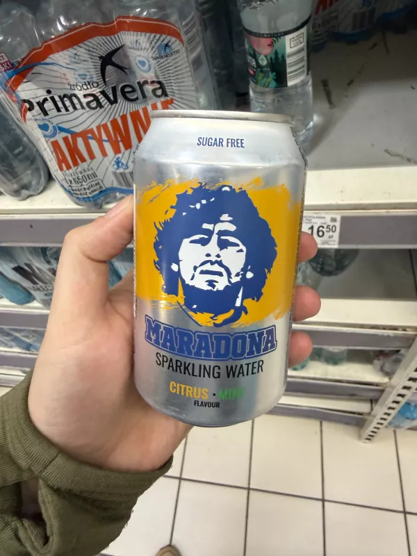 Maradona Sparkling Water Citrus-Mint Sugar Free | 330ml