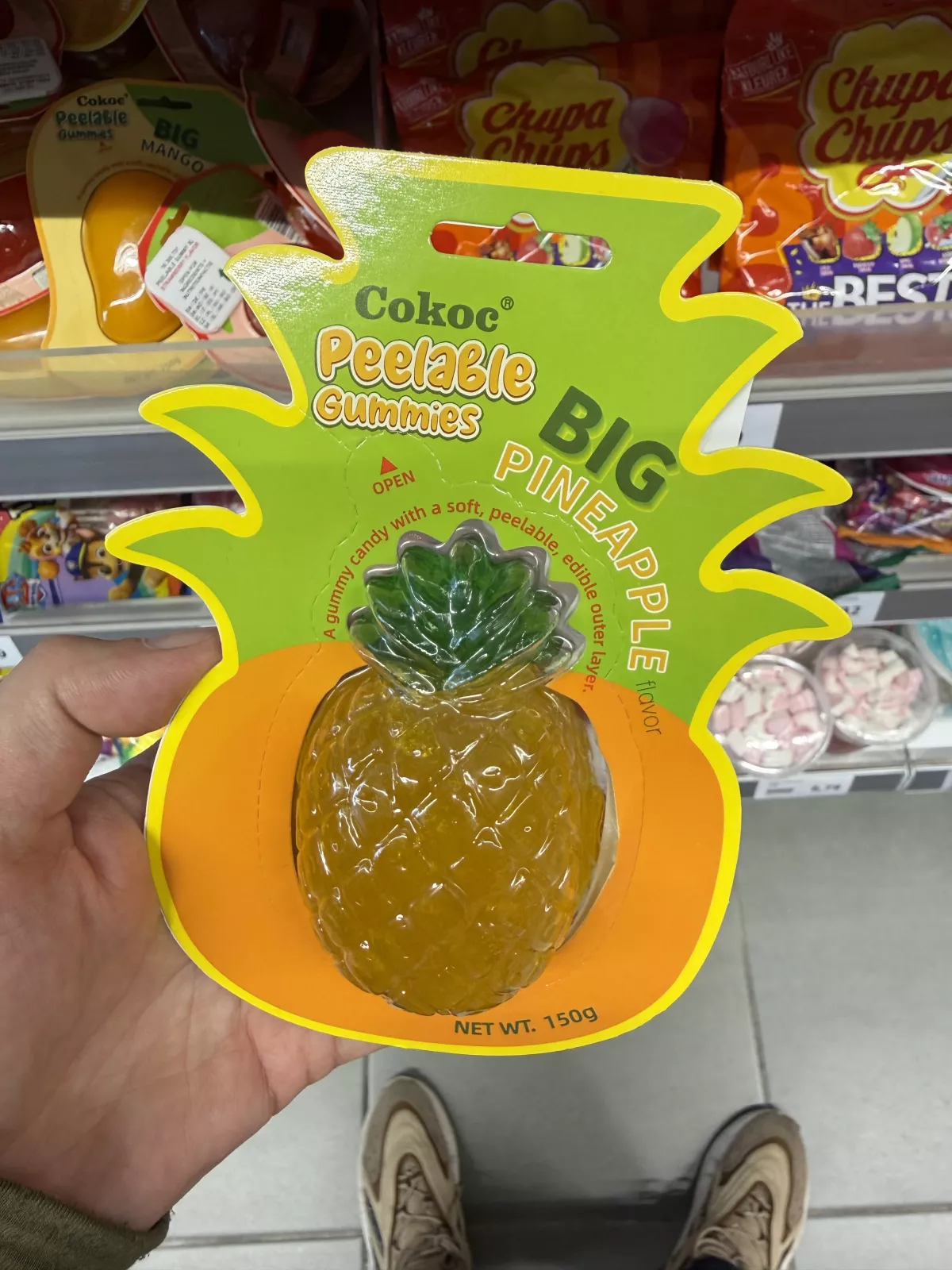 Cokoc Peelable Gummies Big Pineapple / Duży żelek do obierania o smaku ananasowym | 150g