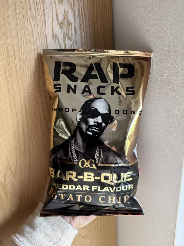 Rap Snacks Snoop Dogg O.G. Bar-B-Que Cheddar Potato Chips | 71g