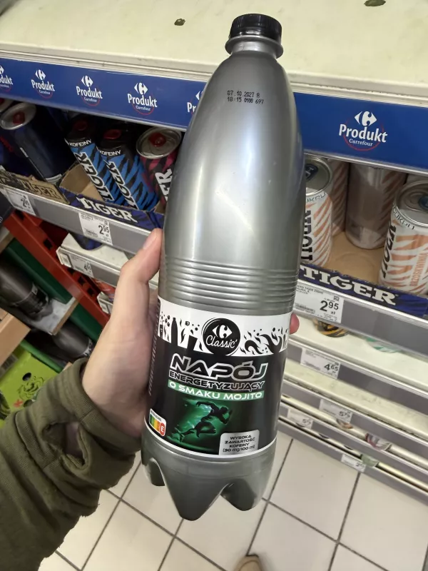 Carrefour Classic Napój energetyzujący o smaku mojito | 1000ml