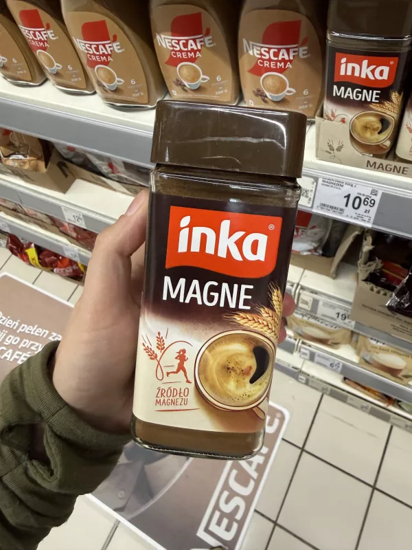 Inka Magne rozpuszczalna kawa zbożowa wzbogacona w magnez | 100g