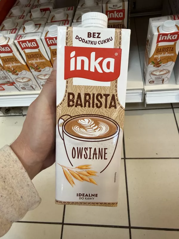 Inka Barista owsiane napój owsiany z wapniem i witaminami (idealne do kawy) | 1000ml