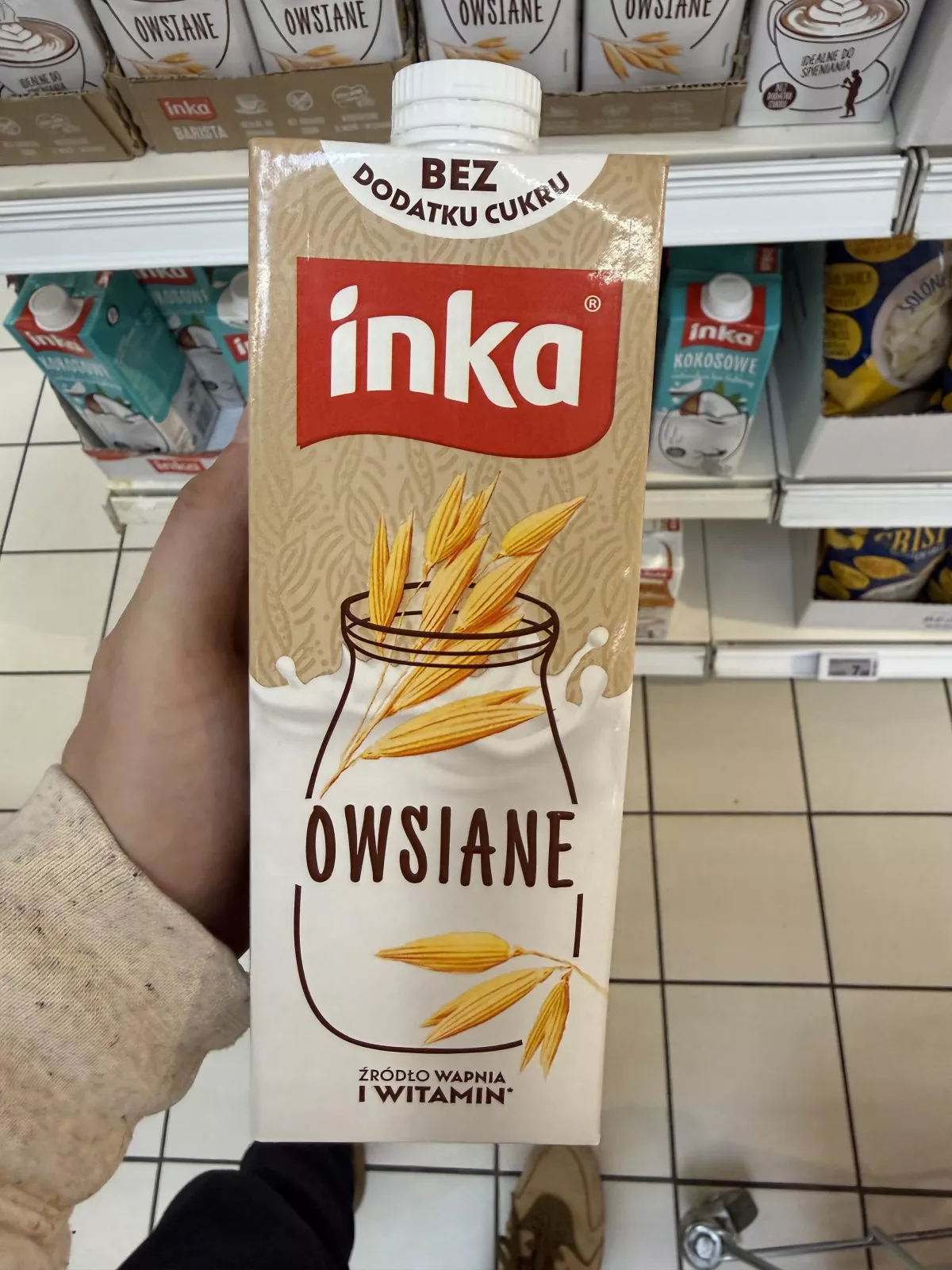 Inka Owsiane napój owsiany z wapniem i witaminami bez dodatku cukru | 1000ml