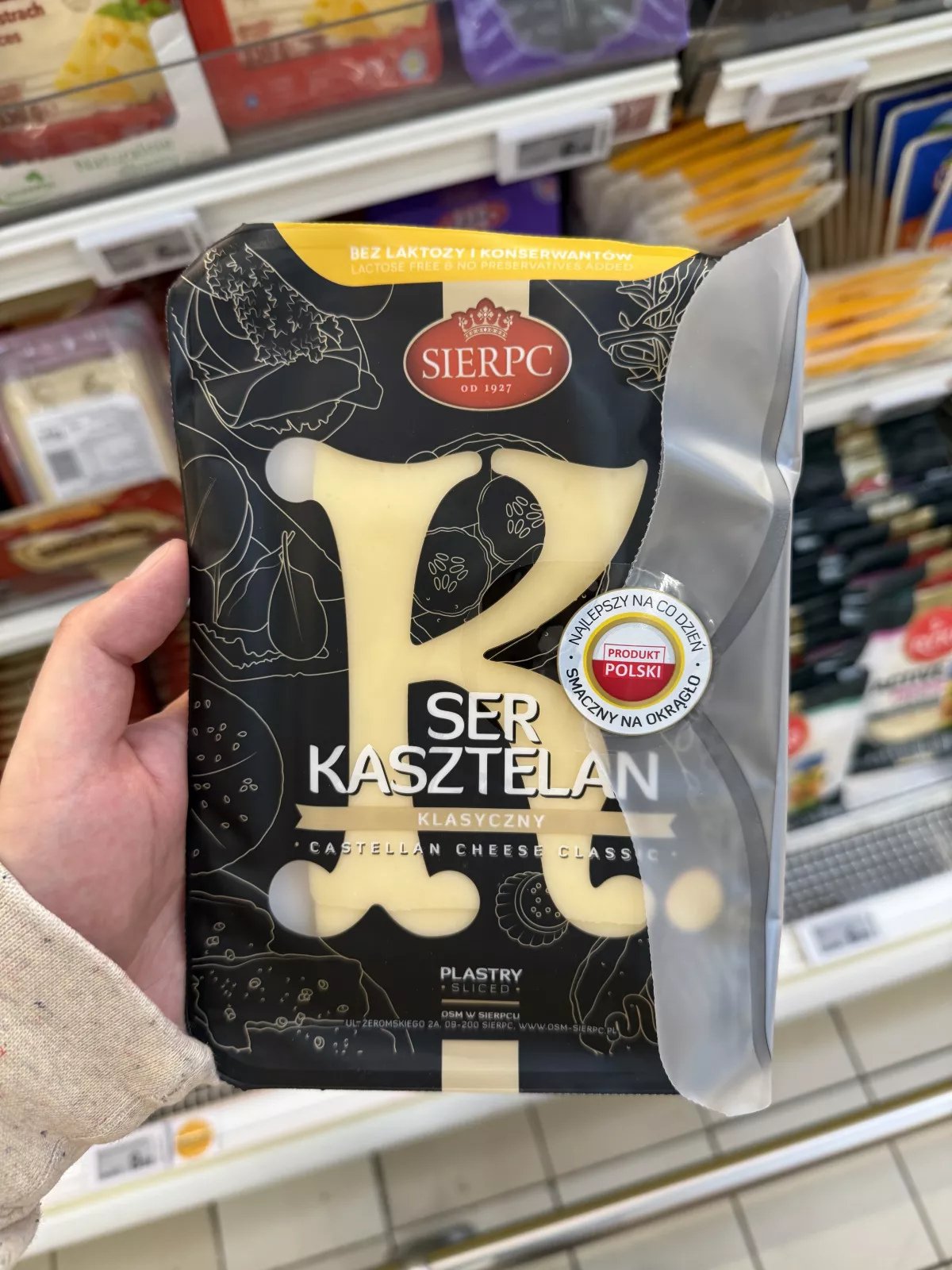 Sierpc Ser Kasztelan Klasyczny plastry | 135g