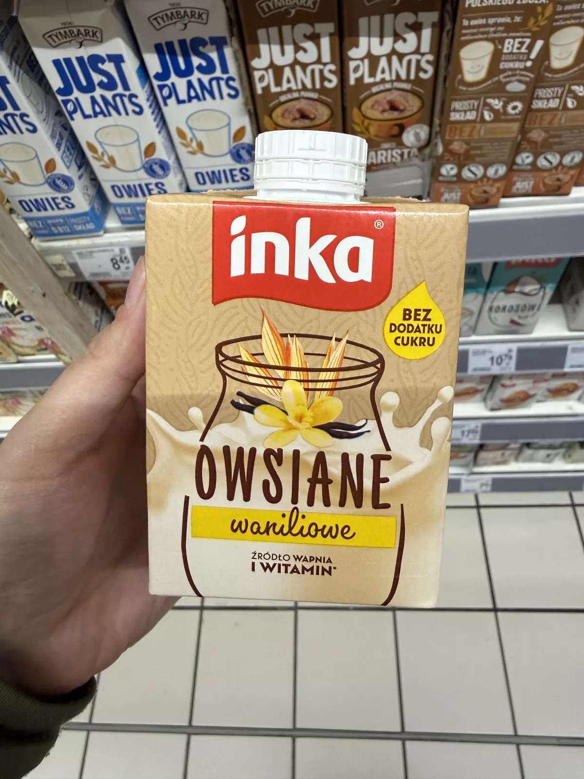 Inka Owsiane waniliowe napój owsiany z wapniem i witaminami bez dodatku cukru | 500ml