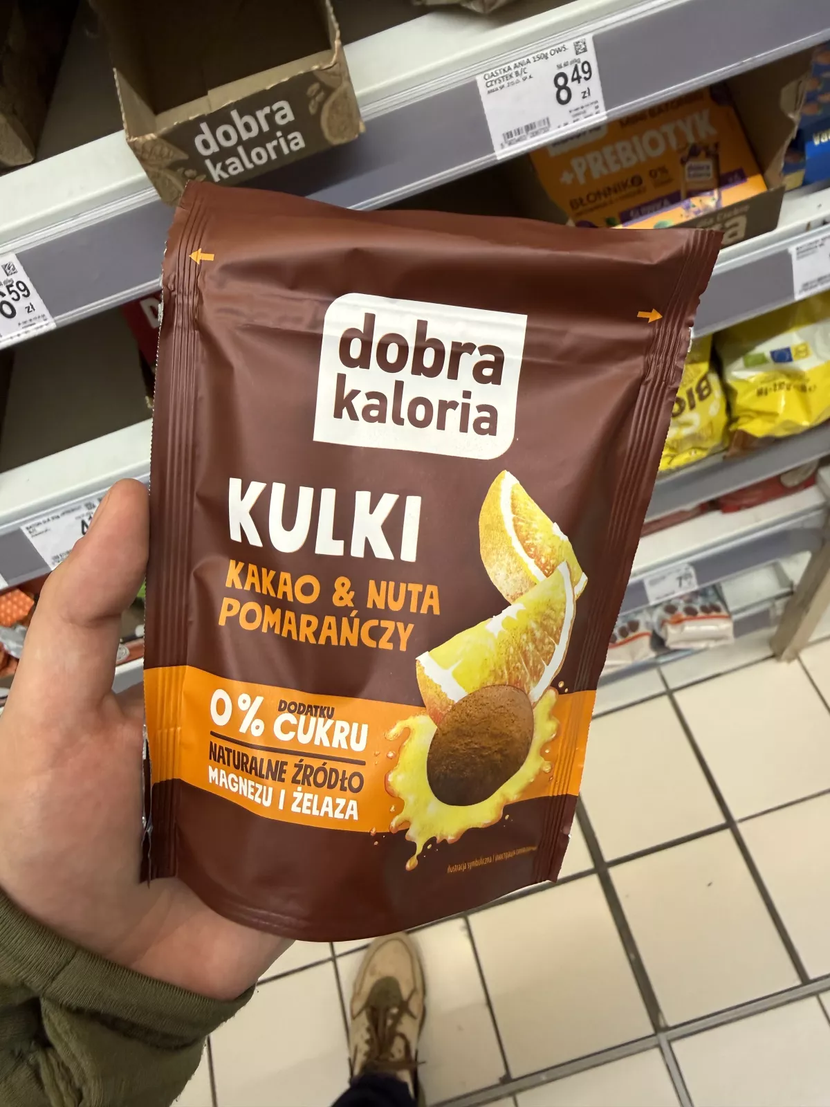 Dobra Kaloria Kulki kakao & nuta pomarańczy | 65g