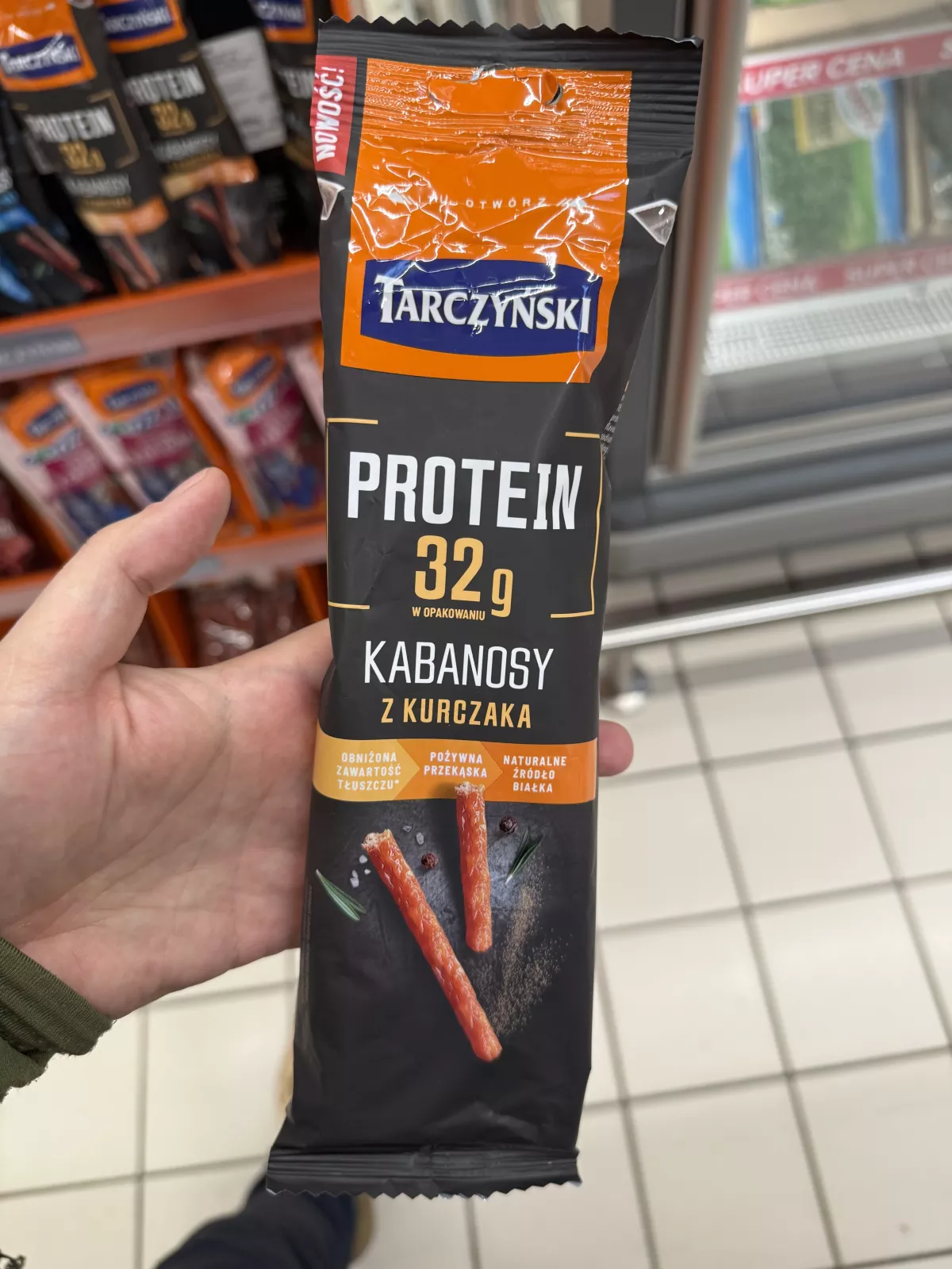 Tarczyński Protein Kabanosy z kurczaka | 80g