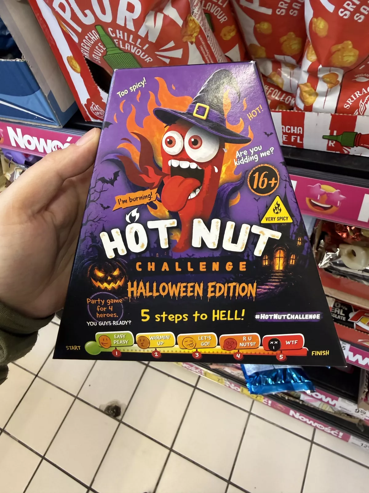 Hot Nut Challenge Halloween Edition / Bardzo ostre orzeszki ziemne w panierce | 24g