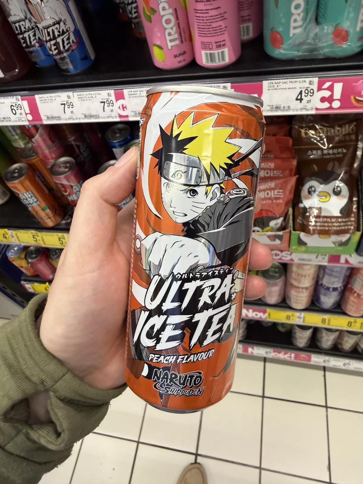 Ultra Ice Tea Naruto Shippuden Peach Flavour | 330ml
