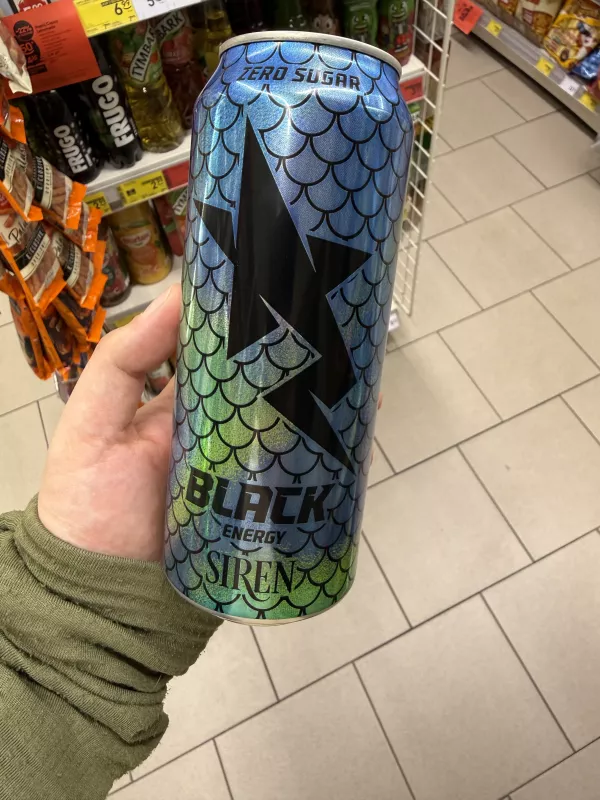 Black Energy Zero Sugar Siren | 500ml
