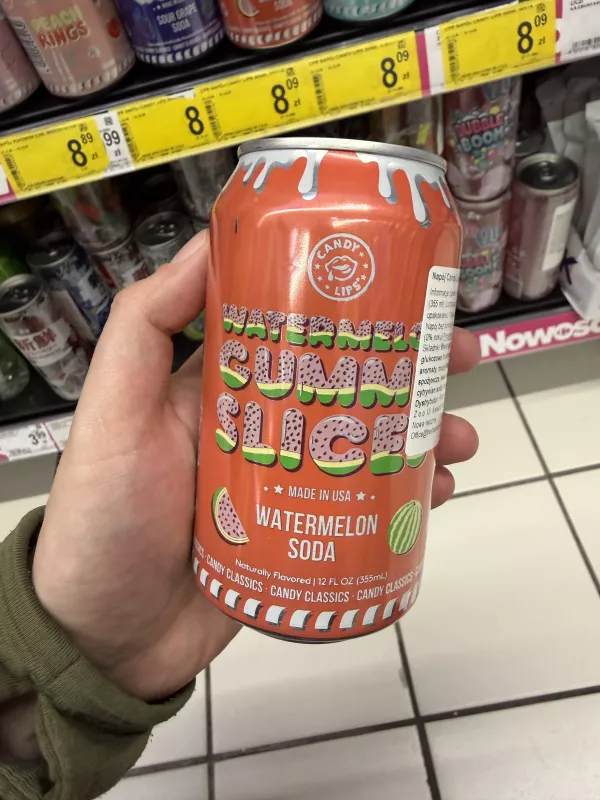 Candy Lips Watermelon Gummy Slices Soda | 355ml