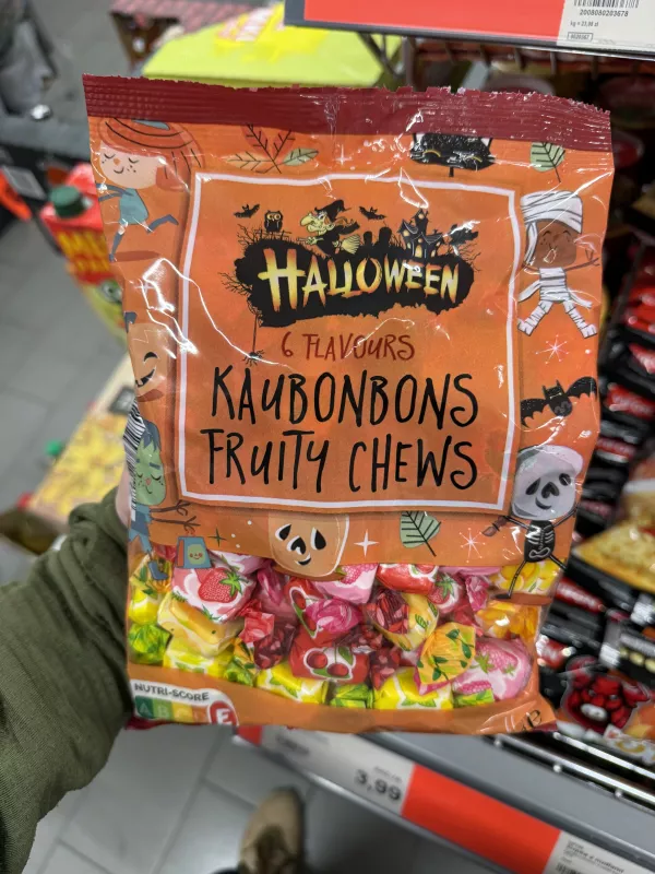 Halloween Kaubonbons Fruity Chews / Cukierki do żucia w 6 smakach | 500g