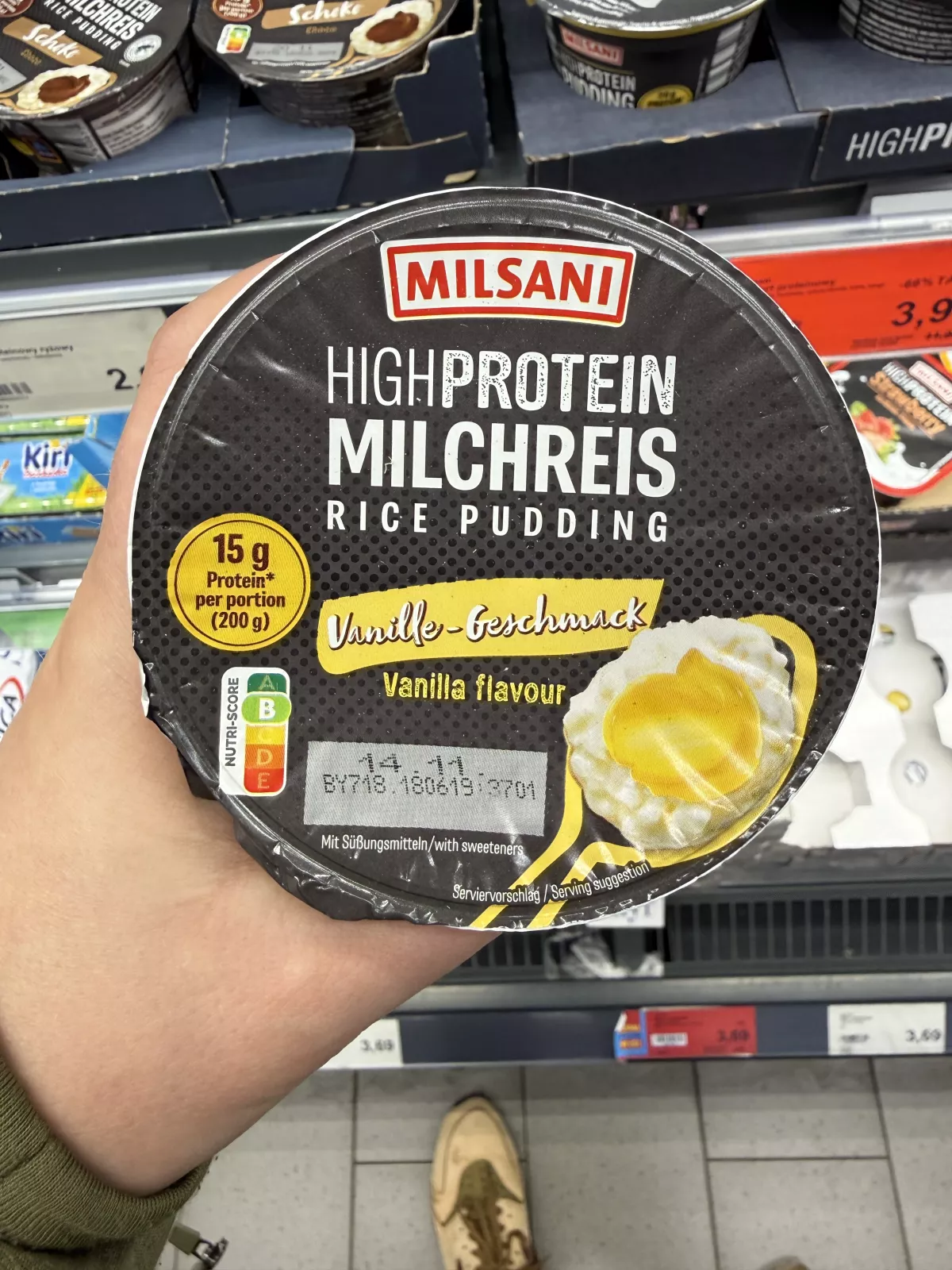 Milsani High Protein Milchreis Vanille-Geschmack / Deser mleczno-ryżowy o smaku waniliowym | 200g