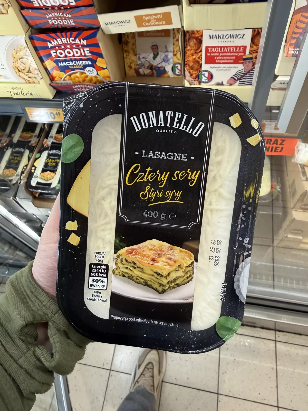 Donatello Lasagne Cztery sery | 400g