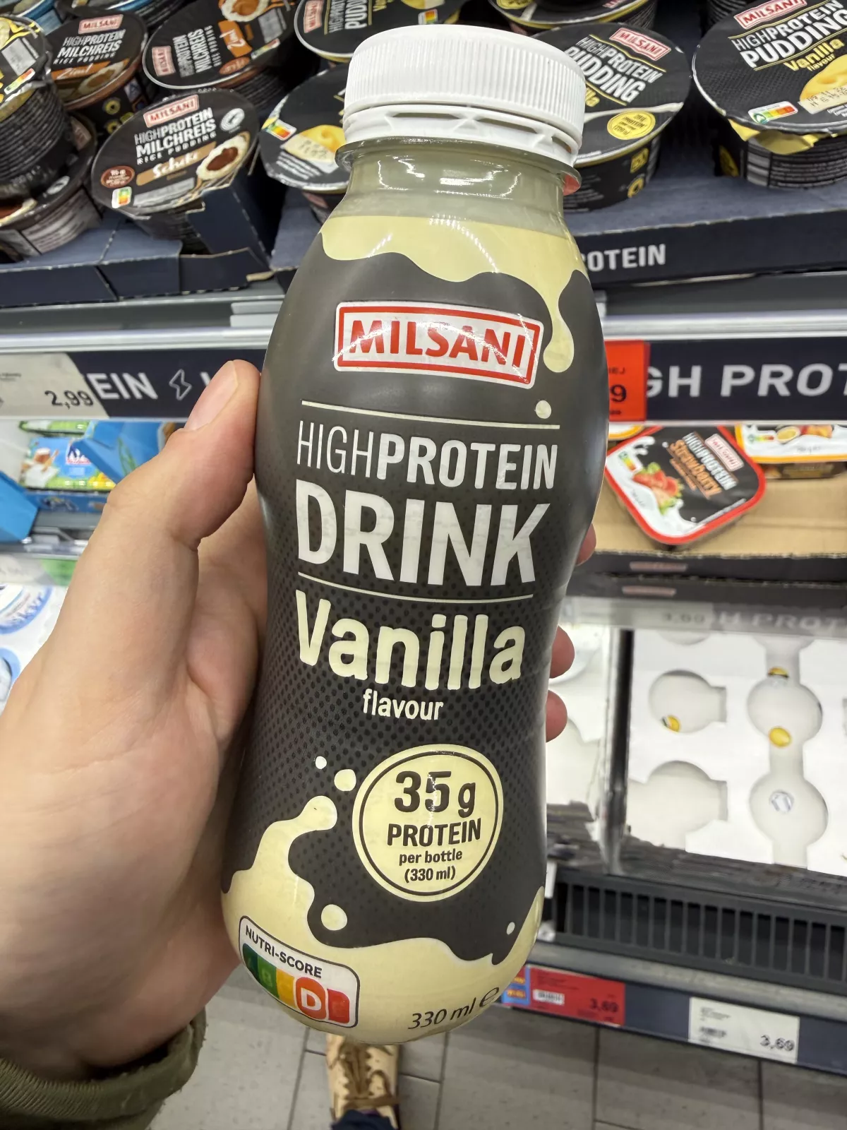 Milsani High Protein Drink Vanilla flavour / Napój proteinowy o smaku waniliowym | 330ml