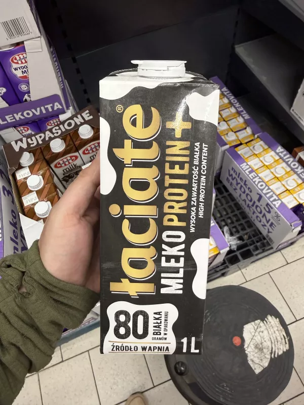 Łaciate Mleko Protein+ UHT odtłuszczone wysokobiałkowe | 1000ml