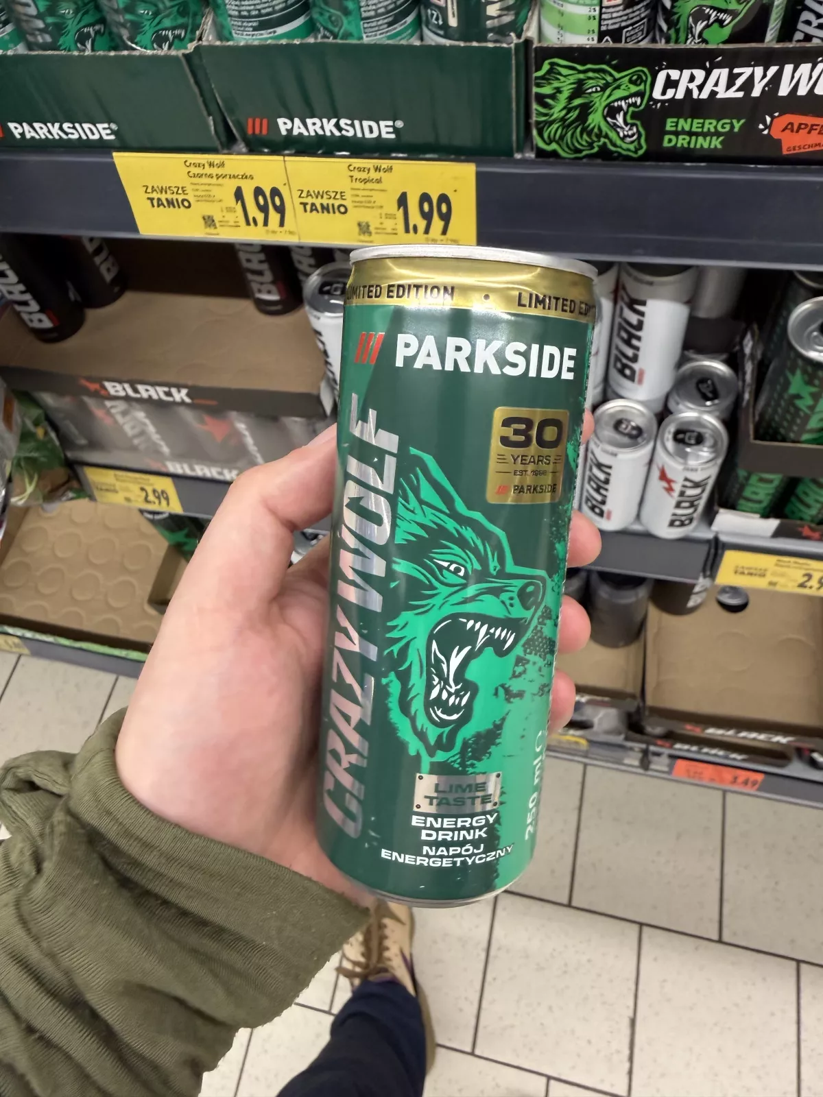 Crazy Wolf Lime Taste Parkside 30 Years Limited Edition | 250ml