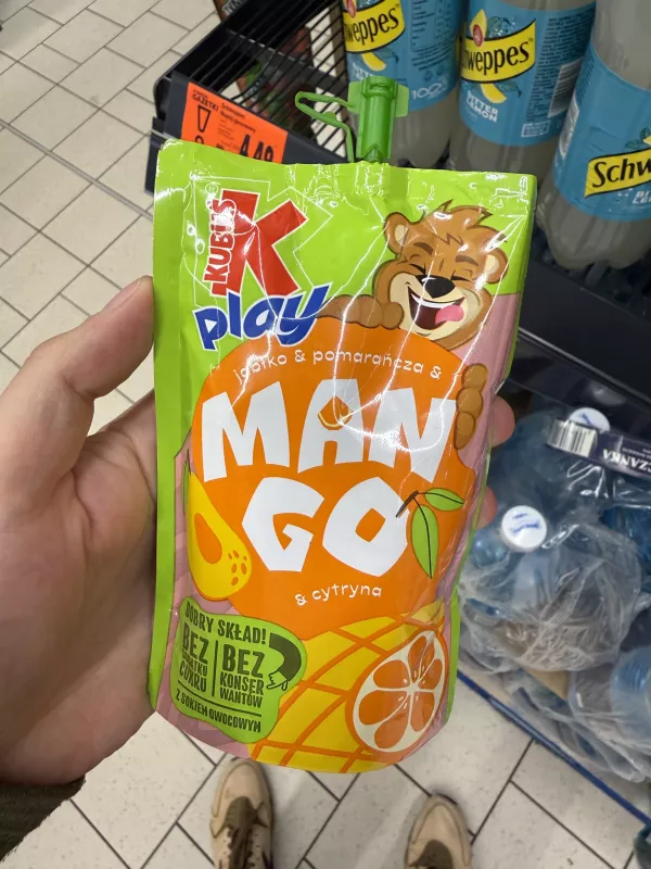 Kubuś Play jabłko & pomarańcza & mango & cytryna | 200ml