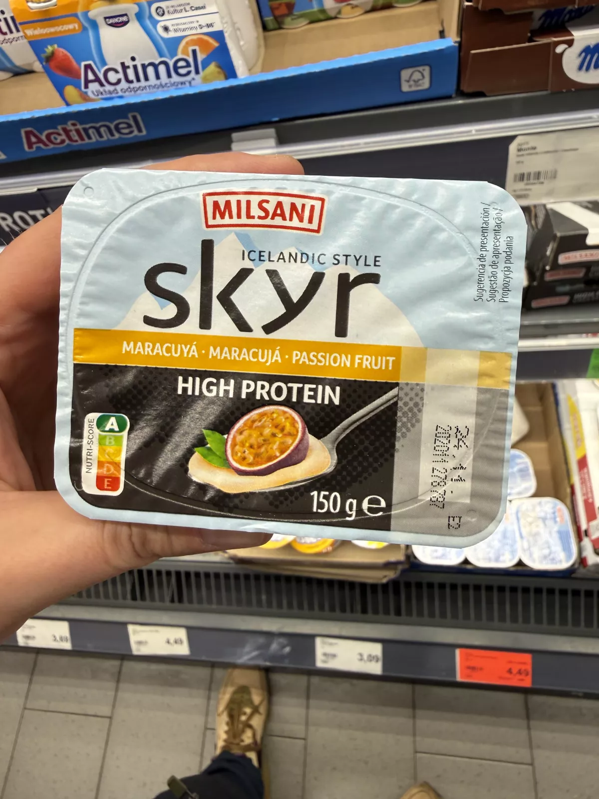 Milsani Icelandic Style Skyr High Protein Passion Fruit / Skyr z wsadem z marakui | 150g