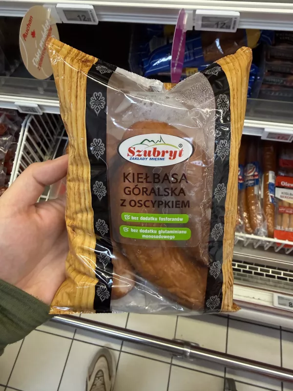 Szubryt Kiełbasa góralska z oscypkiem | 337g