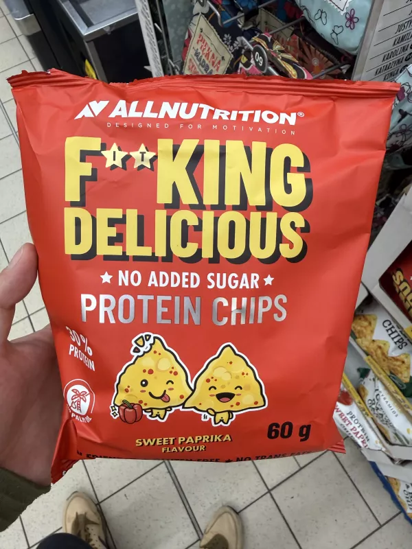 Allnutrition Fitking Delicious Protein Chips Sweet Paprika (30% Protein na froncie) | 60g