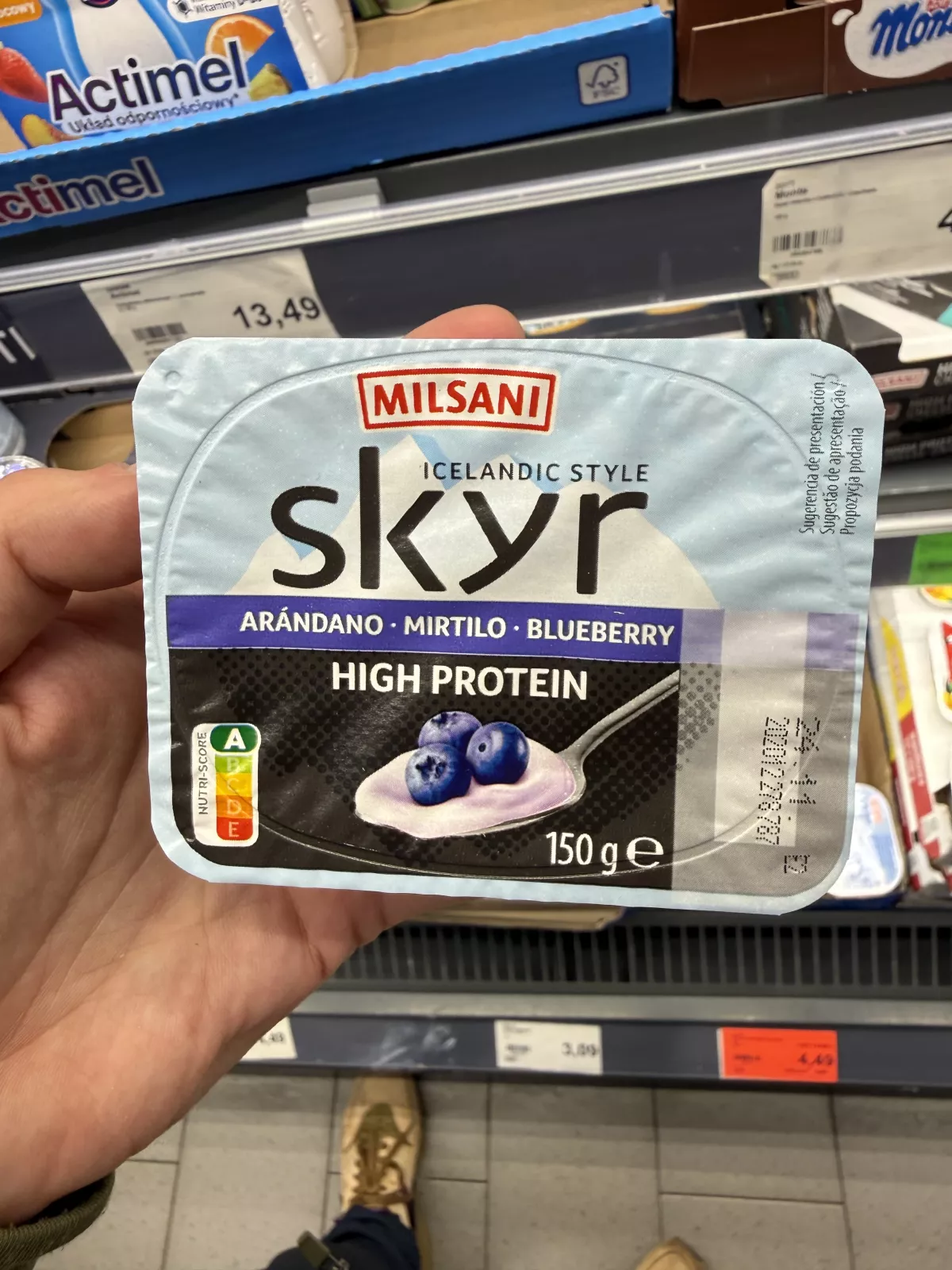 Milsani Icelandic Style Skyr High Protein Blueberry / Skyr jagodowy | 150g