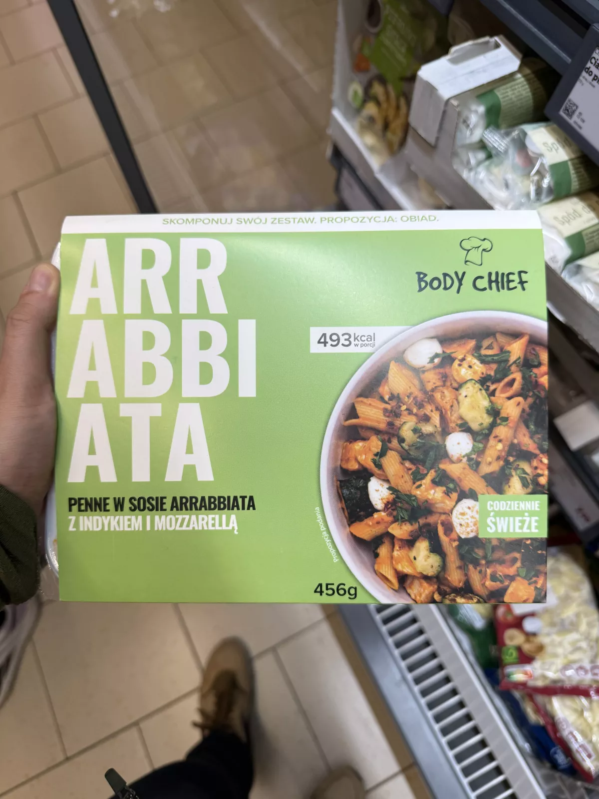 Body Chief Arrabbiata penne w sosie arrabbiata z indykiem i mozzarellą | 456g