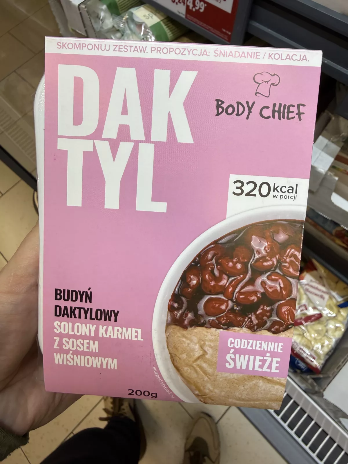 Body Chief Daktyl Budyń daktylowy solony karmel z sosem wiśniowym | 200g