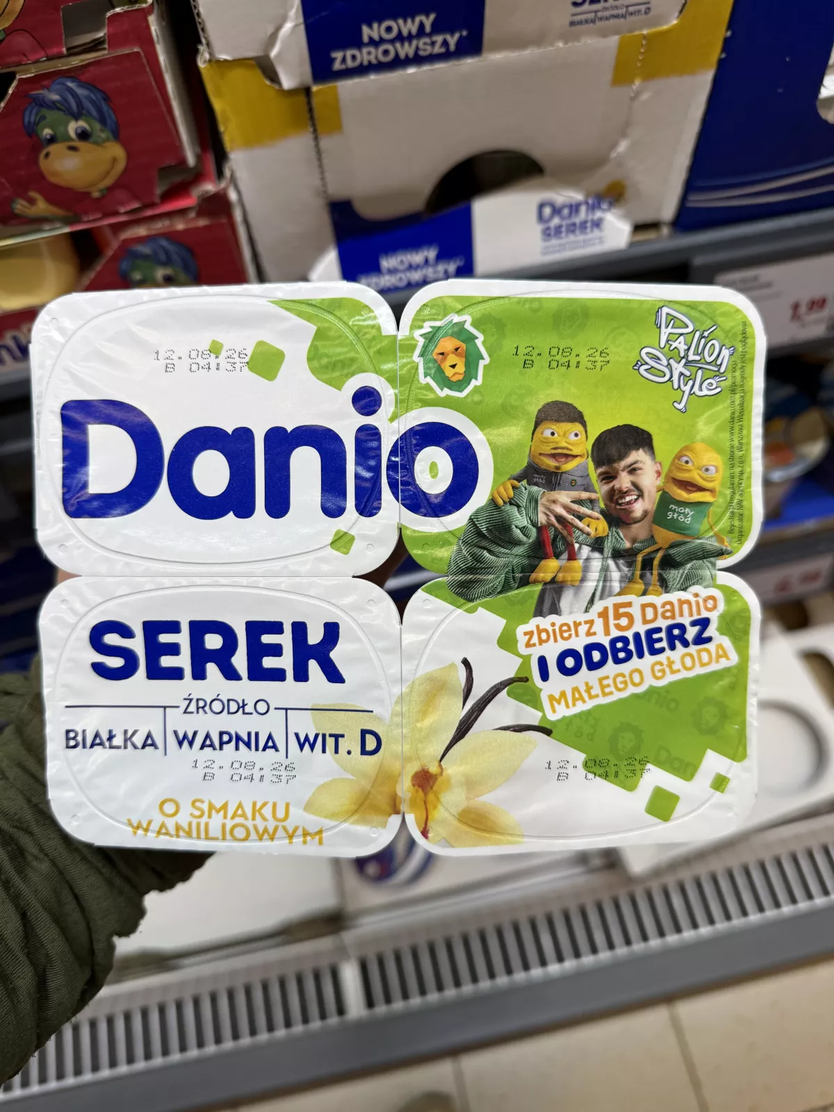 Danio Serek homogenizowany o smaku waniliowym Palion Style | 4x130g