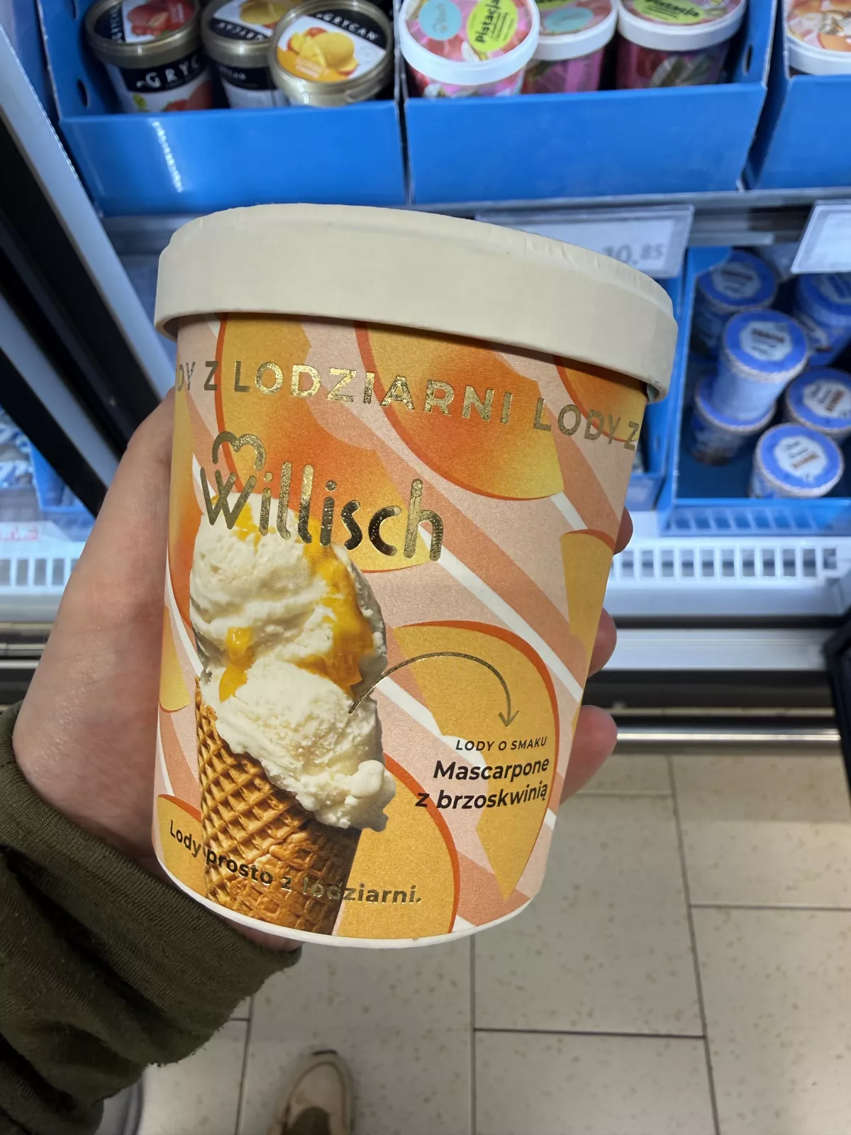 Willisch Lody o smaku Mascarpone z brzoskwinią | 400g / 465ml