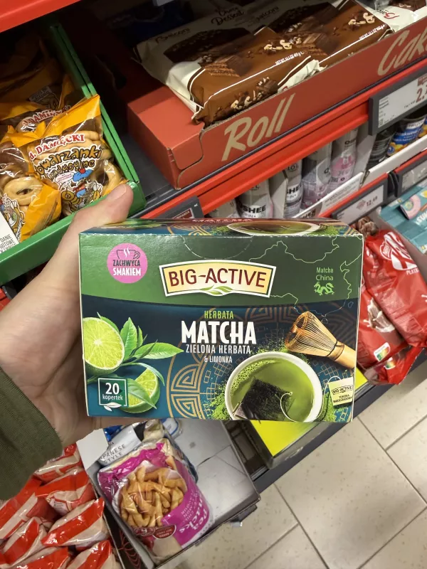 Big-Active Herbata Matcha zielona herbata & limonka | 30g